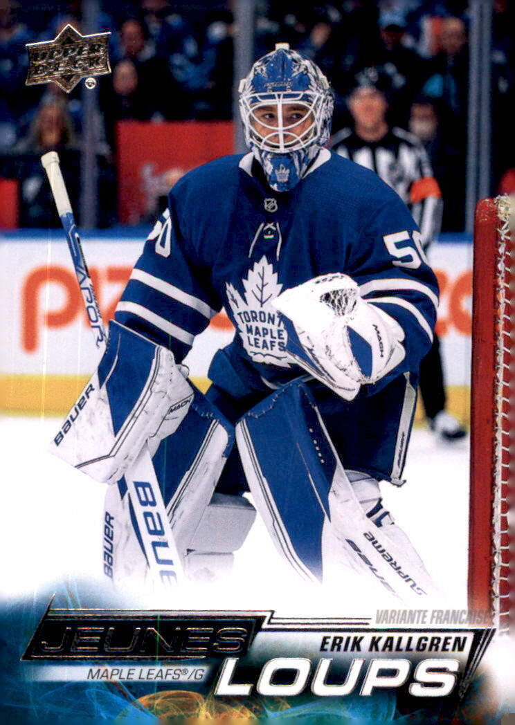 2022-23 Upper Deck Jeunes Loups #208 Erik Kallgren Young Guns RC French