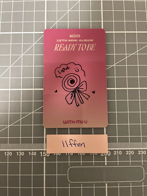 TWICE Tzuyu Ready To Be withmuu lucky draw photocard | eBay