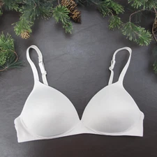 Warners Bra 36B Nude Padded Wireless Adjustable Clasp Back