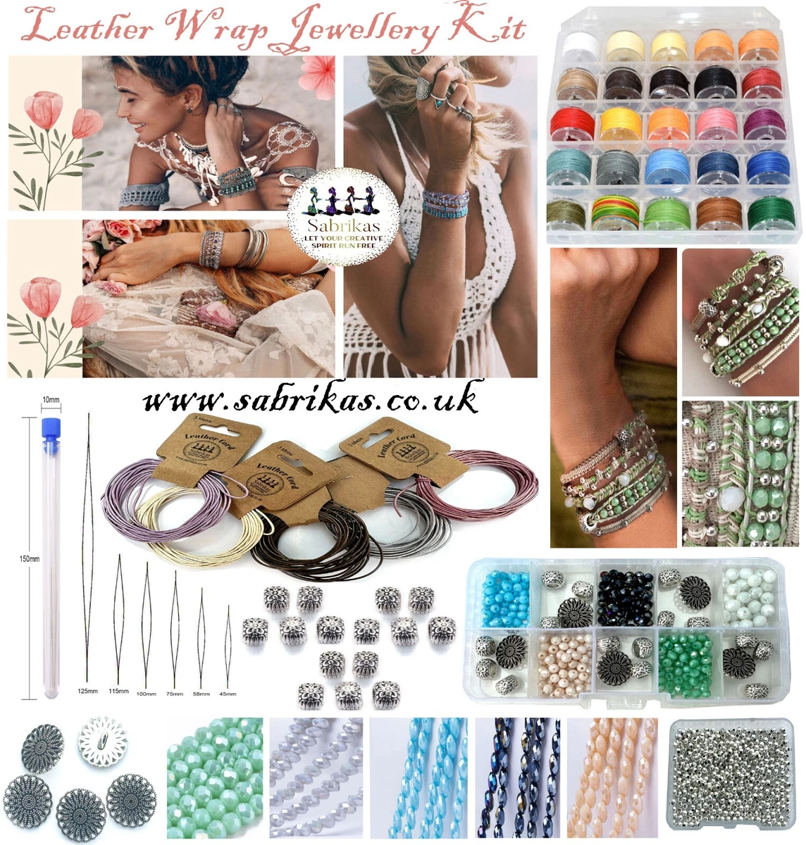 Ensemble de perles - Perles de cristal - Kit de Hobby pour la fabrication  de Bijoux 