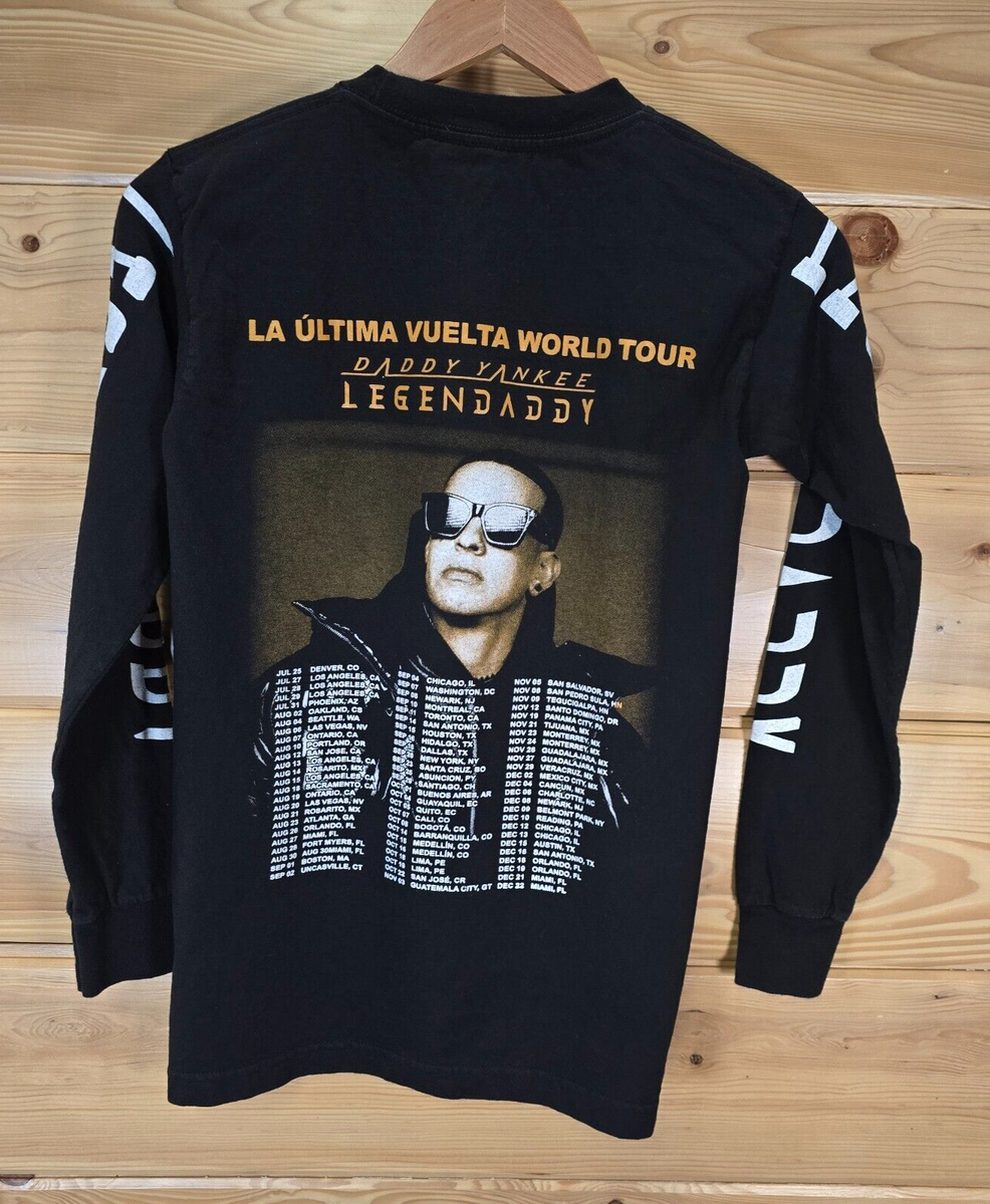 DADDY YANKEE Concert Tour Long Sleeve Shirt Adult XS Small La Ultima  Vuelta