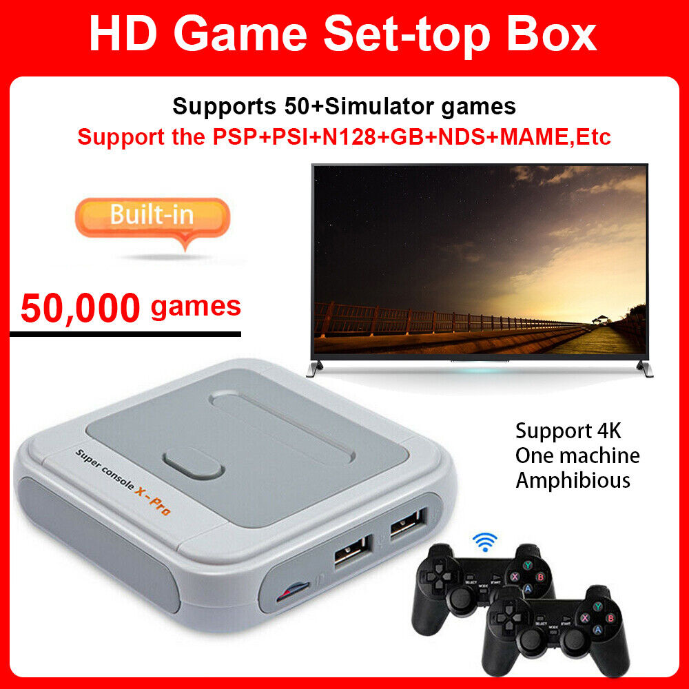 Retro Game Console 50000 Games, Video Game Control Tv Box