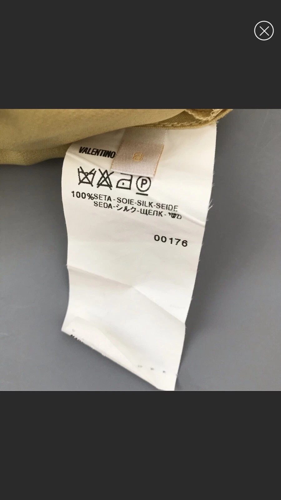 Abito smanicato Valentino Impero seta vintage midi scollo a V 8 designer Italia raro