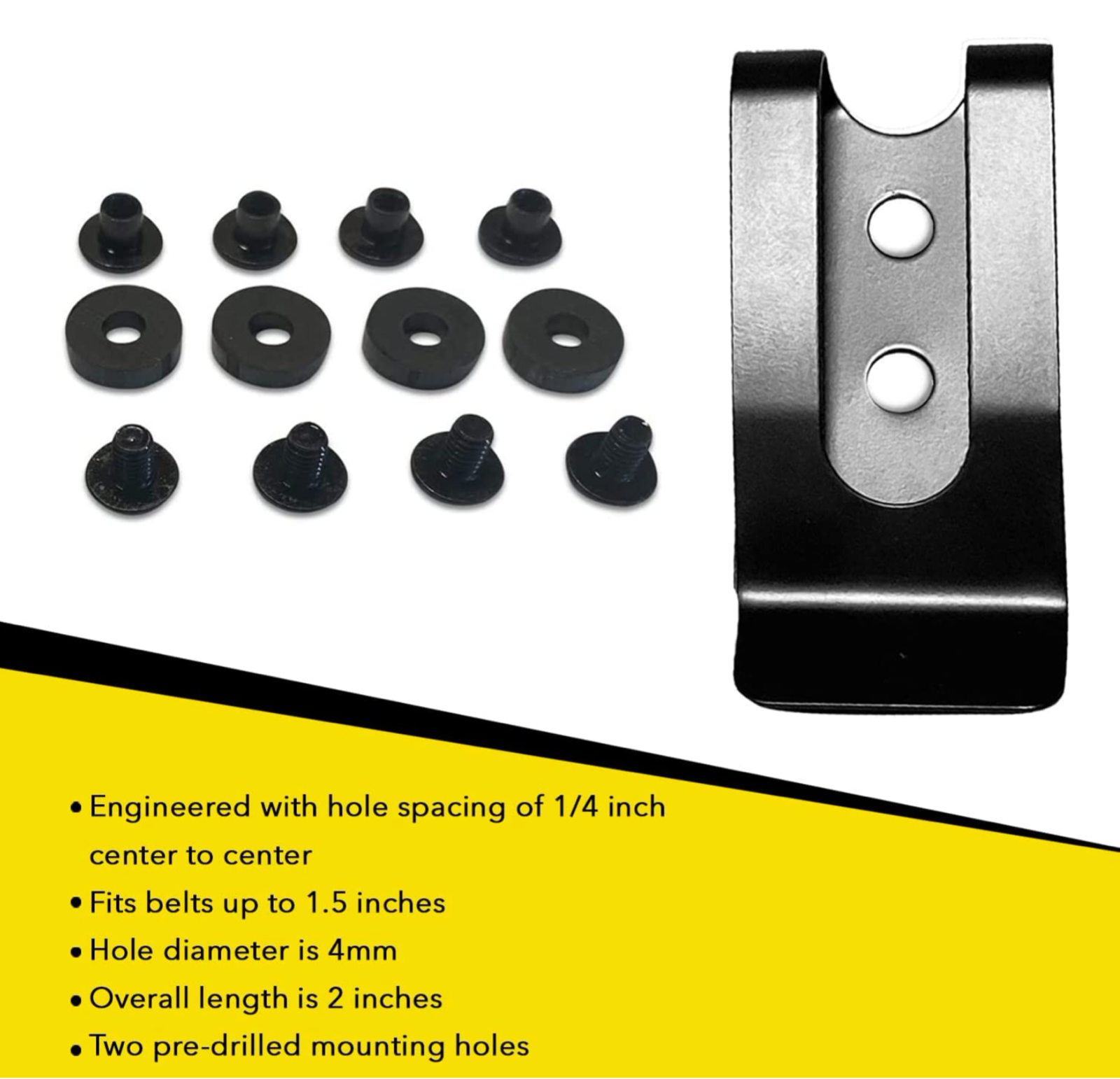 HolsterBuilder Metal Belt Clip Mini Hard Spring Steel Belt Clip w/hardware eBay