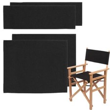 2 Set (4pcs) Directors Chair Canvas Replacement Covers Kit for Directors Chai...