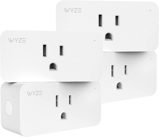4 Pack WYZE Smart Plug - White