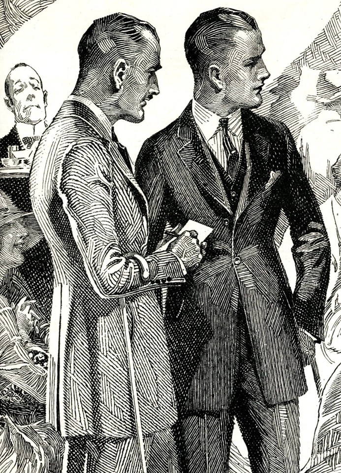 1920 Original Ed. V. Price Tailor Mens' Suits Ad. Gay Interest. Golf. 2