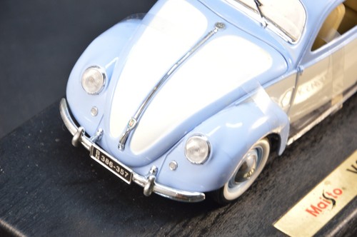MAISTO 1/18 VOLKSWAGEN EXPORT SEDAN (1951) AZZURRO DIE CAST CON SCATOLA 3+ - Imagen 3 de 9