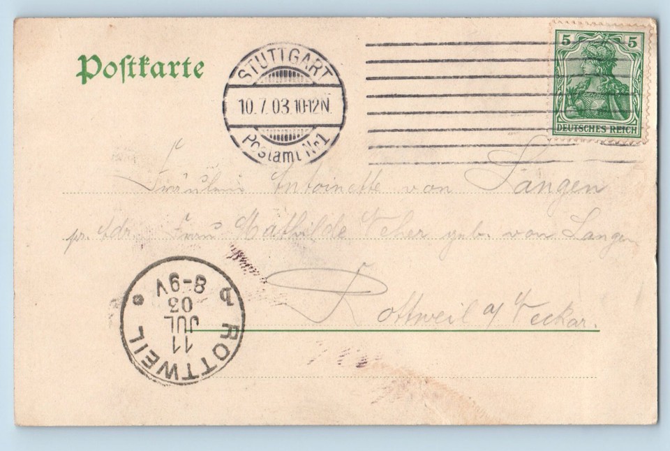 Stuttgart Baden-Württemberg Germany Postcard St. Mary's Church 1903 | eBay