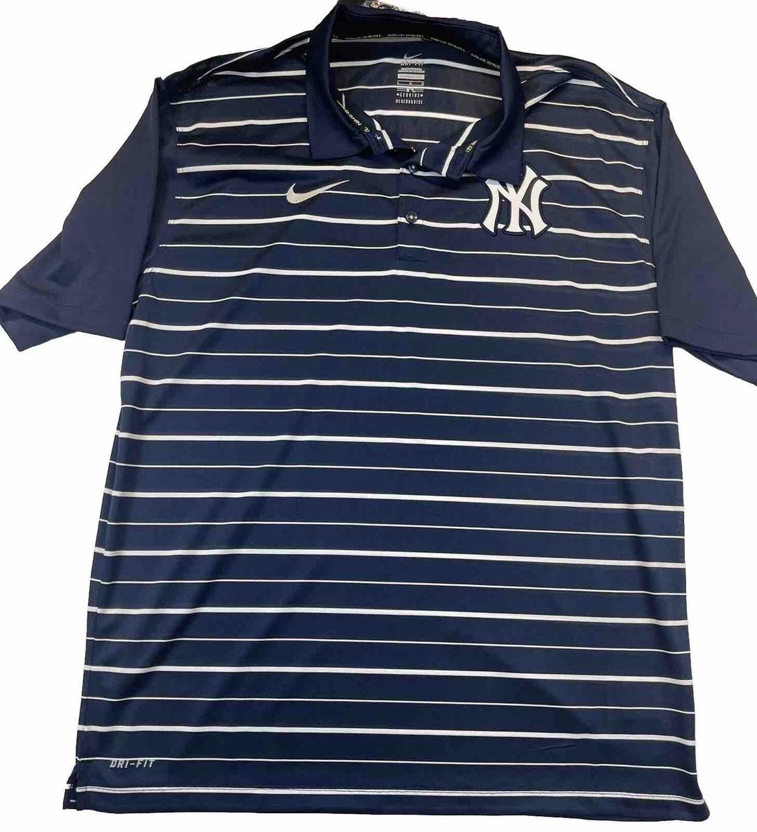 New York Yankees Polo Shirt Men s Large Dri Fit Gameday Fan NYY MLB Baseball NY