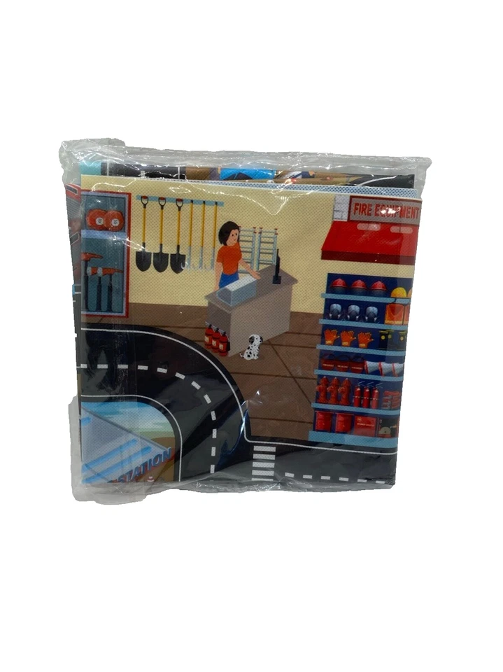 Coche de juguete para niños mapa de carreteras coches ciudad alfombra de juego Foto 4 de 4