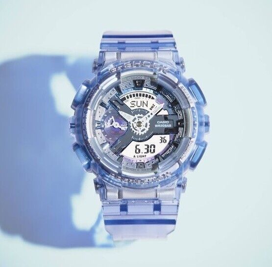 Casio G-Shock GMA-S110VW-6A Translucent Purple Analog Casio G-Shock GMA-S110VW-6A Translucent Purple Analog