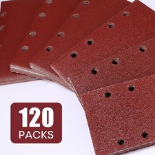 SHALL 120PC Sanding Sheet Set Sandpaper,Grit 40-240,Accessories for Sander