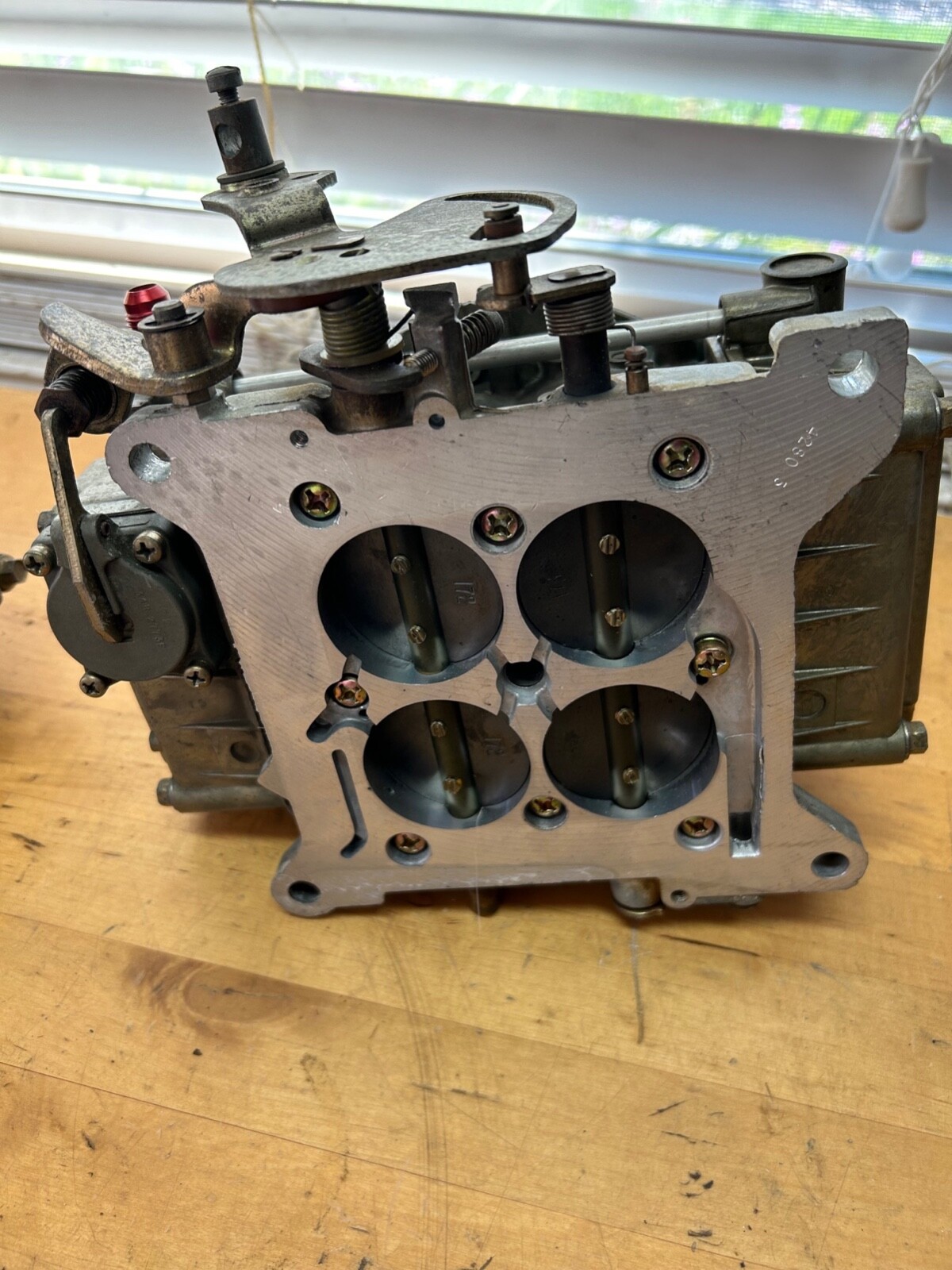 Holley 660 tunnel ram carburetors, enderle linkage, Center Squirters eBay