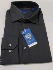 AUTHENTIC Vince Camuto Slim Fit Stretch Shirt Gray 17.5 34-35 RETAILS 90 NEW