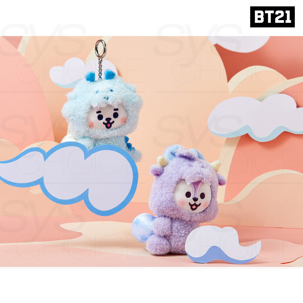 【TATA】BT21 BABY FLUFFY DOLL KEYRING BT21 Official Baby New Year Dragon Doll Keyring – K-STAR