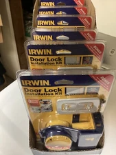 A Wholesale Lot Of 6 Irwin Door Lock Installation Kits Model 3111002