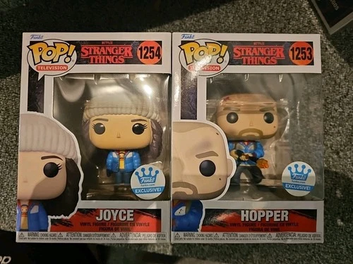 Funko Pop! Vinyl: Stranger Things Joyce & Hopper #1253 & #1254 FUNKO EXC READ