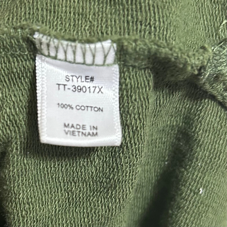 Suéter para mujer Zenana verde oliva 3X manga larga cuello redondo sudadera corta Foto 4 de 4