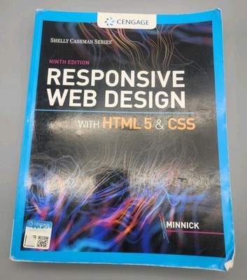 Responsive Web Design with HTML 5 & CSS 9th Edition Shelly Cashman Series Cengag