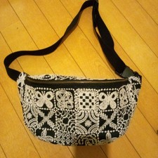 mina perhonen Forest Tile Dark Navy Handmade Body Bag, Crossbody, Stylish