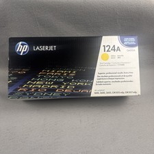 HP 124A Q6002A Yellow LaserJet Toner Cartridge NEW SEALED OEM