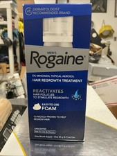 Men's Rogaine 5 Minoxidil Hair Regrowth Treatment Foam 1 Month Loss Exp 9/2027
