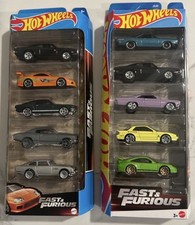 Hot Wheels Fast and Furious 5 pack Supra Charger Porsche Plymouth Mustang NEW