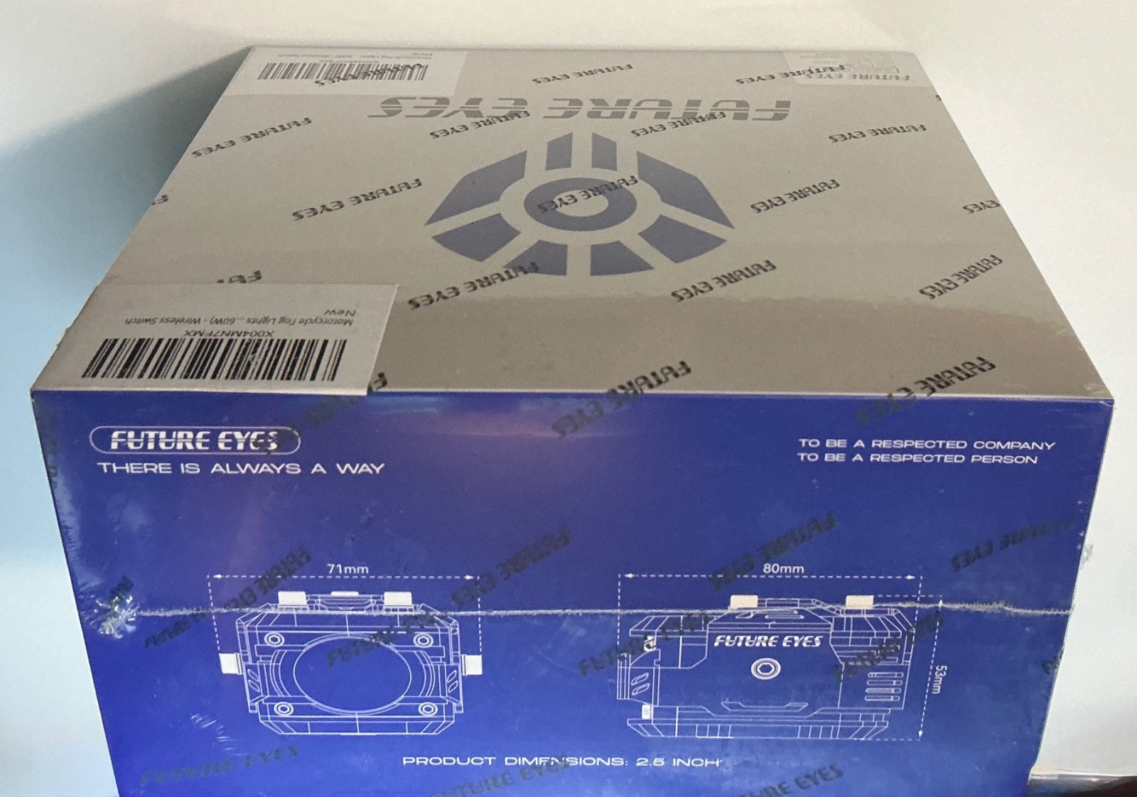 Future Eyes LED Motorcycle Fog Lights, 360 Adjustable - 60W F150 Wireless Switch