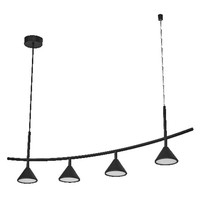 Osram Pendelleuchte Decor Fuji 16W 3000K Schwarz Stahl Warmweiß Innen