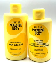 Lot/2 Isle Of Paradise  Body Moisturizer & Cleanser ~ 9.46 oz / 11.15 oz x 2 ~