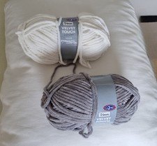 2 x Velvet Touch Yarn. 100g each. New