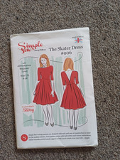Simple Sew Sewing Pattern The Skater Dress Uncut #006 8-18 Full Skirt free post