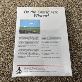 Atari 7800 - POLE POSITION II 2 - New Factory Sealed in Shrinkwrap - Atari 7800+