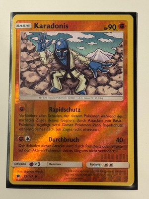 Karadonis (Sawk) Reverse Holo 72/147 | Pokémon Card | German | LP
