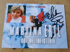 Martina Ertl. Orginales Autogramm. Slalom. Olympia. Weltmeisterin. Ski