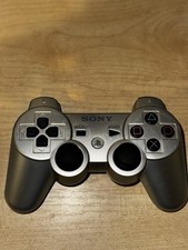 Official Sony PlayStation 3 PS3 DualShock 3 Wireless Controller - Silver  Tested