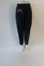 NWT Womens Aviator Nation Charcoal Item- 15 Rainbow Patch Sweatpants M