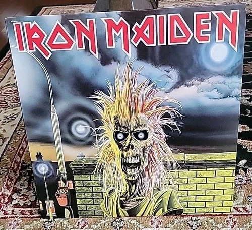 Iron Maiden:  Iron Maiden Vintage Vinyl LP Record 1980 Harvest– ST-12094 Mint!
