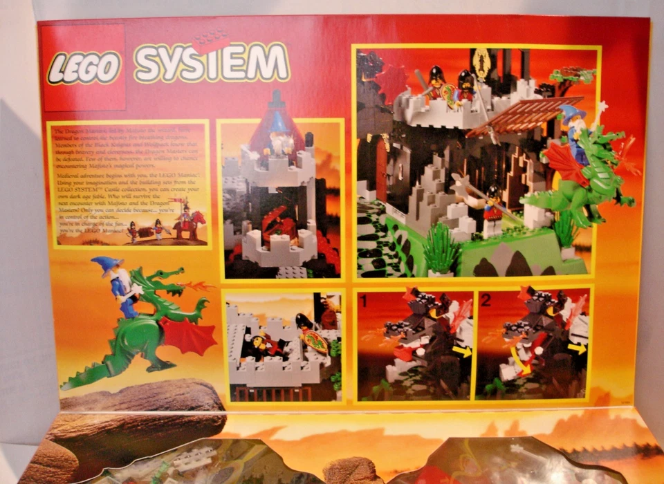 LEGO System 1993 Fire Breathing Fortress 6082 Opened Box VG Condition See Pics - Image 3 of 4