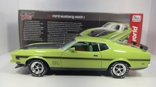 Autoworld 118 Scale 1971 Ford Mustangmach 1 Version Rare Green On Green Autoworld 118 Scale 1971 Ford Mustangmach 1 Version Rare Green On Green