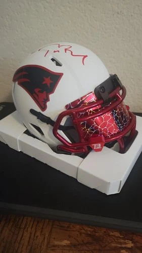 Tom Brady Signed Autographed Mini Helmet Fanatics COA Patriots