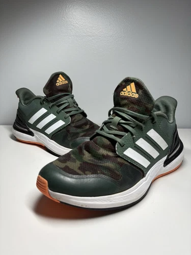 Scarpe da corsa Adidas Rapidasport Bounce Low FZ6347 verdi sneakers taglia 5