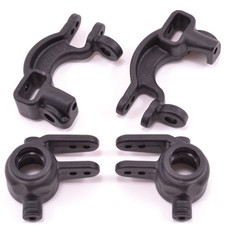RPM73592 RPM Traxxas 4x4 Caster Spindle Block Set Black