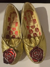 Disney Store Belle Beauty The Beast Costume Shoes Child Size 9/10 US