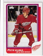 86/87 TOPPS PETR KLIMA RC ROOKIE CARD #98 NM-MINT. rookie card picture