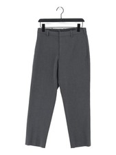 Uniqlo Women's Suit Trousers S Grey Polyester with Elastane, Viscose Dress Pants