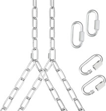 Heavy Duty Porch Swing Hanging Chain Kit 2 Pack 1500 Lbs Capacity, up to 7.1Ft