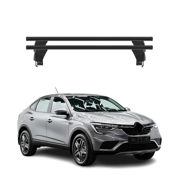 Menabo DachträGer GrundträGer FüR Renault Arkana 2019-2026 Alu Schwarz 2Tlg-image