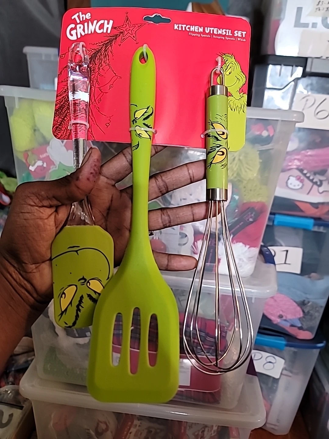 New With Tags THE GRINCH Flipper, spatula and Whisk Kitchen G8